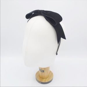 Brand new black velvet bow headband